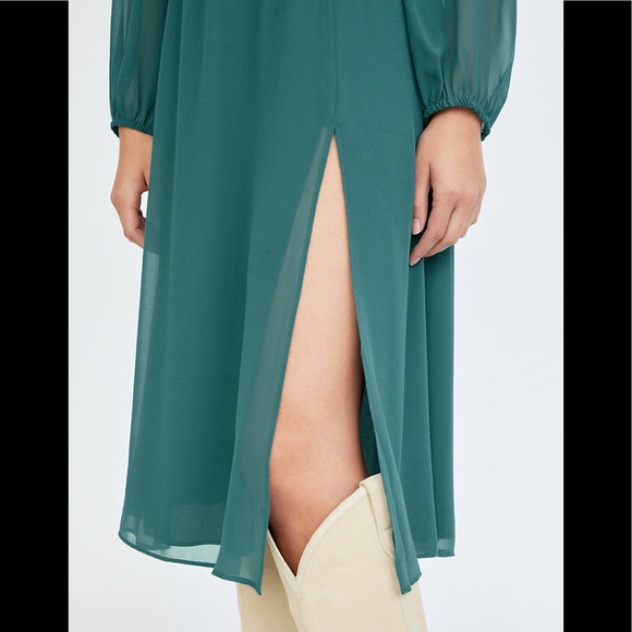 👗Aritzia Wilfred Bella Slit Dress Suave Green small - Picture 5 of 12